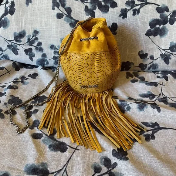 UNO de 50 fringed leather bag - Picture 1 of 15